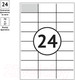 Миниатюра изображения товара Набор этикеток OfficeSpace 16209 (100л, белый)