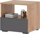 Миниатюра изображения товара Прикроватная тумба Стендмебель Хелен ТБ 01 (серый графит 0162/дуб крафт золотой)