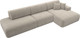 Миниатюра изображения товара Диван угловой Лига Диванов Лига-036 Модерн Лонг правый / 121415 (микровельвет бежевый)