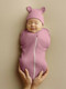 Миниатюра изображения товара Пеленка-кокон детская Amarobaby Fashion / AB-OD22-FS571/06-56 (розовый, р.56-68)