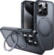 Миниатюра изображения товара Чехол-накладка Hoco AS1 для iPhone 15 Pro Max магнитный с кольцом (черный)