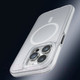 Миниатюра изображения товара Чехол-накладка Hoco AS2 для iPhone 15 Pro Max магнитный противоударный (белый)