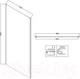 Миниатюра изображения товара Душевая стенка Niagara NG-CH100-34 100x195