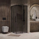 Миниатюра изображения товара Душевой уголок Niagara NG-2829-34BLACK 90x90x195 (черный матовый/тонированное стекло)