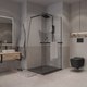 Миниатюра изображения товара Душевая стенка Niagara NG-670-90ВLACK 90x195 (черный матовый/прозрачное стекло)