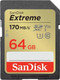 Миниатюра изображения товара Карта памяти SanDisk Extreme Class 64GB (SDSDXV2-064G-GNCIN)