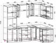 Миниатюра изображения товара Кухонный гарнитур Interline Мила Gloss 1.68x2.4 правая (серый/серый/травертин серый)