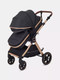 Миниатюра изображения товара Детская универсальная коляска Rant Basic Roller Gold 2 в 1 / RA161  (Black)