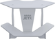 Миниатюра изображения товара Геймерский стол Vmmgame Jetx Mini Light White / SF-1WWE-M