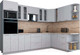 Миниатюра изображения товара Кухонный гарнитур Интерлиния Мила Gloss 1.88x3.0 правая (грей/грей/травертин серый)