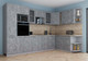 Миниатюра изображения товара Кухонный гарнитур Интерлиния Мила Gloss 1.88x3.2 правая (керамика/керамика/травертин серый)