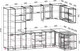 Миниатюра изображения товара Кухонный гарнитур Интерлиния Мила Gloss 1.88x3.2 правая (яблоко глянец/дуб вотан/травертин серый)