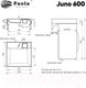 Миниатюра изображения товара Умывальник Paola Juno 60