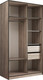 Миниатюра изображения товара Шкаф-купе Евва 158 TTG.12 / АЭП ШК.2.01 (дуб трюфель/венге глянец)