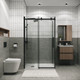 Миниатюра изображения товара Душевая стенка Grossman Classic 80x195 / 200.K33.04.80.21.00 (черный матовый/стекло прозрачное)