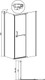 Миниатюра изображения товара Душевая стенка Grossman Pragma 80x195 / 200.K33.03.80.10.00 (хром/стекло прозрачное)