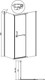 Миниатюра изображения товара Душевая стенка Grossman Pragma 80x195 / 200.K33.03.80.10.02 (хром/стекло шиншилла)