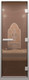 Миниатюра изображения товара Стеклянная дверь для бани/сауны Doorwood Хамам 80x200 / DW00799 (бронза)