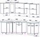 Миниатюра изображения товара Кухонный гарнитур Интерлиния Мила Gloss 50-12x25 (серый/серый/травертин серый)