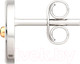 Миниатюра изображения товара Серьги из серебра ZORKA 0300185.G14K.ZZ (с золотой вставкой)