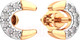 Миниатюра изображения товара Серьги из розового золота ZORKA 3D00511.14K.R (с бриллиантами)
