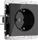 Миниатюра изображения товара Розетка Werkel W1171048 (черный акрил)