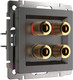 Миниатюра изображения товара Розетка Werkel W1185004 (графит рифленый)