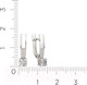 Миниатюра изображения товара Серьги из серебра ZORKA 03101261.ZZ (с фианитами)