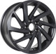 Литой диск KDW KD1530 15x6" 5x100мм DIA 57.1мм ET 38мм Black Painted — фото 2
