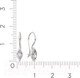 Миниатюра изображения товара Серьги из серебра ZORKA 03101220 (с фианитами)