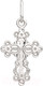 Миниатюра изображения товара Крестик из серебра ZORKA 0440195.REL (с фианитами)