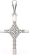 Миниатюра изображения товара Крестик из серебра ZORKA 0440290.REL (с фианитами)