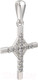 Миниатюра изображения товара Крестик из серебра ZORKA 0440290.REL (с фианитами)