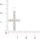 Миниатюра изображения товара Крестик из серебра ZORKA 0440439.ZZ.REL (с фианитами)