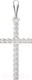 Миниатюра изображения товара Крестик из серебра ZORKA 0440440.ZZ.REL (с фианитами)