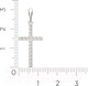 Миниатюра изображения товара Крестик из серебра ZORKA 0440440.ZZ.REL (с фианитами)