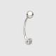 Миниатюра изображения товара Пирсинг из серебра ZORKA 0710001 (с фианитом)