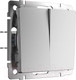 Миниатюра изображения товара Выключатель Werkel W1123065 (серебряный матовый)