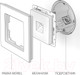 Миниатюра изображения товара Розетка Werkel Ethernet RJ-45 / W1181003 (слоновая кость)