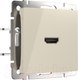 Миниатюра изображения товара Розетка Werkel HDMI / W1186003 (слоновая кость)