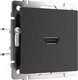 Миниатюра изображения товара Розетка Werkel HDMI / W1186008 (черный матовый)