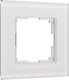 Миниатюра изображения товара Рамка для выключателей и розеток Werkel Senso W0013101 (белый/стекло soft-touch)