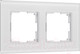 Миниатюра изображения товара Рамка для выключателей и розеток Werkel Senso W0023101 (белый/стекло soft-touch)