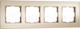 Миниатюра изображения товара Рамка для выключателей и розеток Werkel Senso W0043111 (шампань/стекло soft-touch)