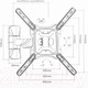 Миниатюра изображения товара Кронштейн для телевизора Ultramounts UM869 (черный)