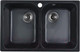 Миниатюра изображения товара Мойка кухонная Marblan Duas (черный)