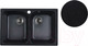 Миниатюра изображения товара Мойка кухонная Marblan Duas (черный)