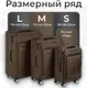 Миниатюра изображения товара Чемодан на колесах MONZA 8038# (L, коричневый)