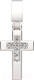 Миниатюра изображения товара Крестик из серебра ZORKA 0440340.ZZ.REL (с фианитами)