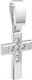 Миниатюра изображения товара Крестик из серебра ZORKA 0440340.ZZ.REL (с фианитами)